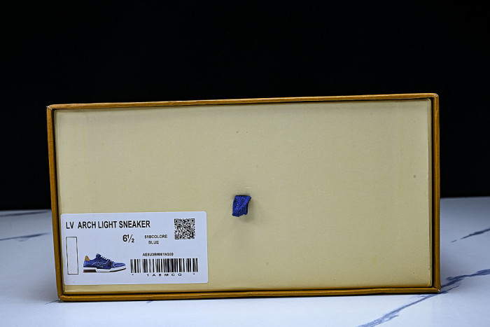 LOW-TOP CASUAL SPORTS SNEAKERS BLUE/BROWN/BLUE