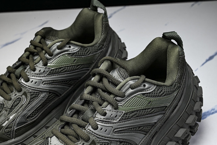 W2RA6-3000 DEFENDER RUBBER PLATFORM SNEAKERS DARK GREEN/DARK GREEN