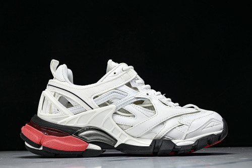 W2GN3-9610 BALENCIAGA TRACK.2 4.0 FOURTH GENERATION TRENDY RUNNING SHOES WHITE/OFF WHITE