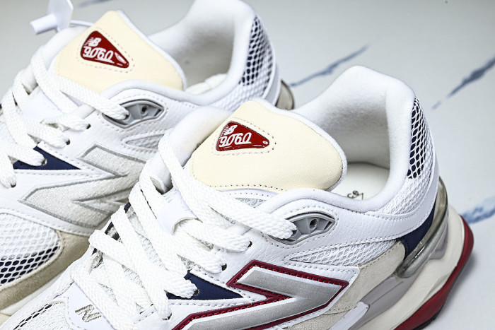 U90603MT RETRO CASUAL SPORTS RUNNING SHOES WHITE/GREY/BEIGE/BLACK/RED