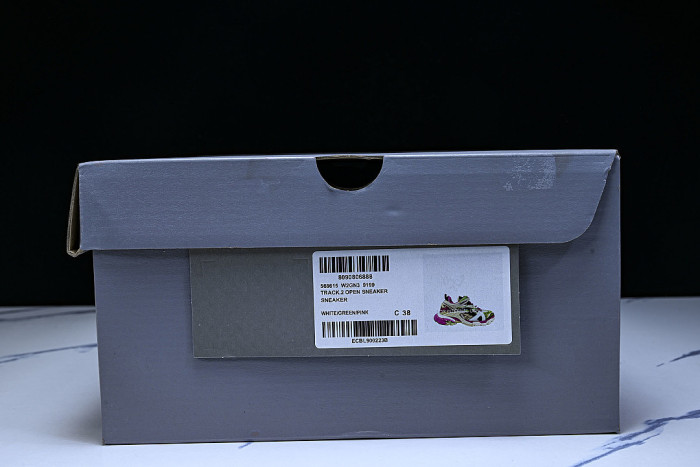 W2GN3-9199 BALENCIAGA TRACK.2 4.0 FOURTH GENERATION TRENDY RUNNING SHOES LIGHT GRAY/PURPLE