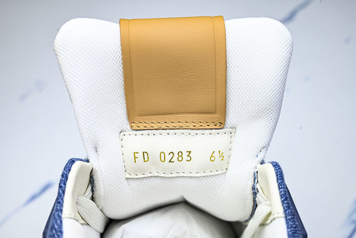 LOW-TOP CASUAL SPORTS SNEAKERS BLUE/BROWN/BLUE