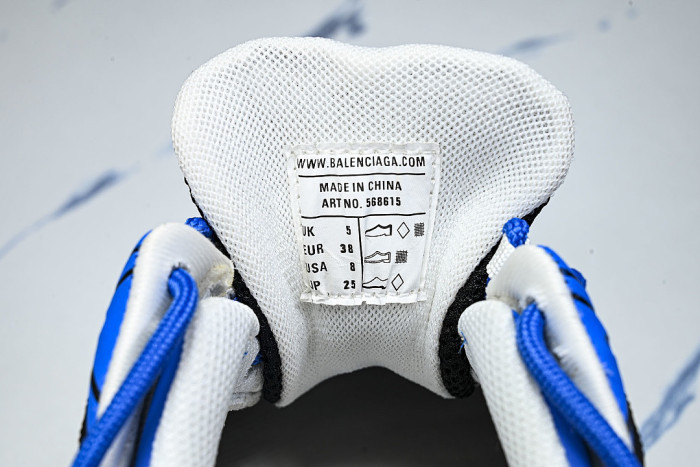 W3AE2-4191 BALENCIAGA TRACK.2 4.0 FOURTH GENERATION TRENDY RUNNING SHOES NAVY BLUE/WHITE/GREY
