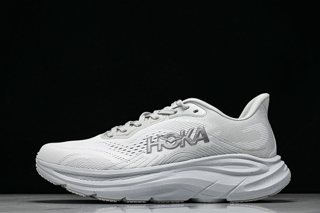 1176573-STMN ONE ONE CLIFTON 11 KNITTED MESH RUNNING SHOES WHITE/WHITE/WHITE