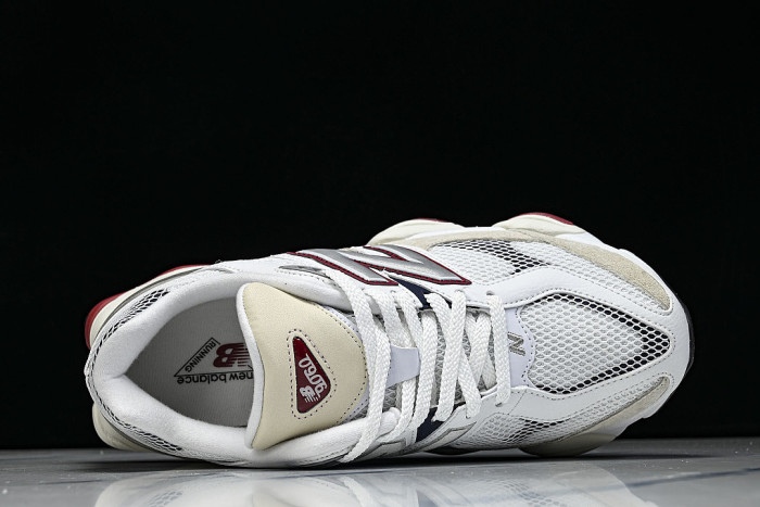 U90603MT RETRO CASUAL SPORTS RUNNING SHOES WHITE/GREY/BEIGE/BLACK/RED