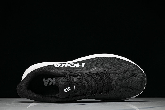 1176572-BWHT ONE ONE CLIFTON 11 KNITTED MESH RUNNING SHOES BLACK/WHITE/BLACK