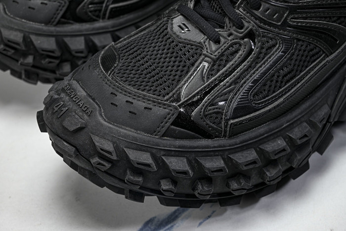 W2RA6-1000 DEFENDER RUBBER PLATFORM SNEAKERS BLACK/BLACK/BLACK