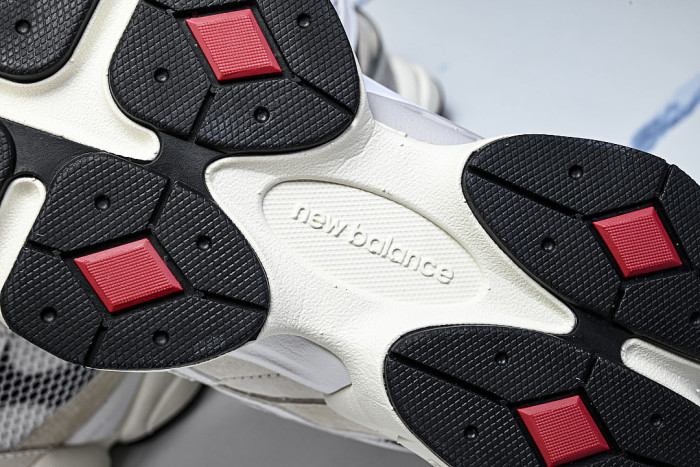 U90603MT RETRO CASUAL SPORTS RUNNING SHOES WHITE/GREY/BEIGE/BLACK/RED
