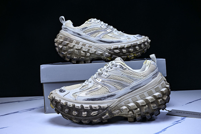 W2RA6-9700 DEFENDER RUBBER PLATFORM SNEAKERS GREY/GREY/GREY