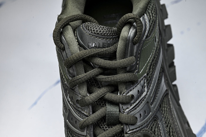 W2RA6-3000 DEFENDER RUBBER PLATFORM SNEAKERS DARK GREEN/DARK GREEN