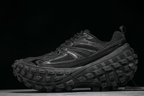 W2RA6-1000 DEFENDER RUBBER PLATFORM SNEAKERS BLACK/BLACK/BLACK