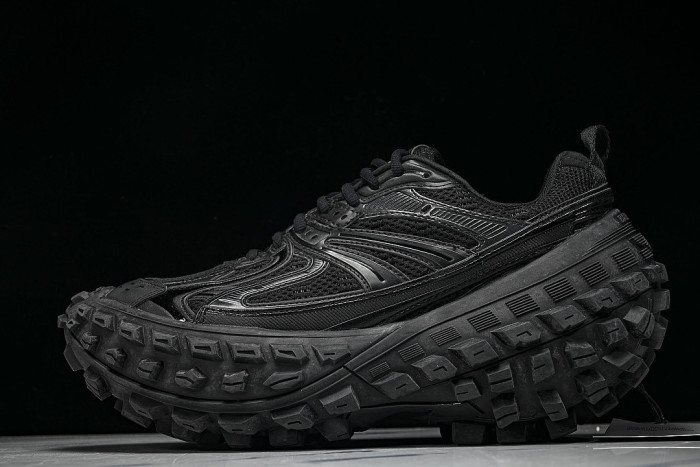W2RA6-1000 DEFENDER RUBBER PLATFORM SNEAKERS BLACK/BLACK/BLACK