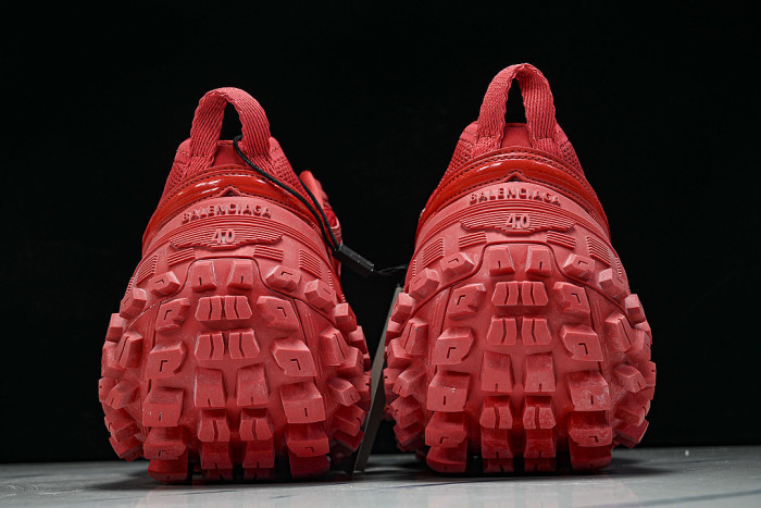 W2RAA-6010 DEFENDER RUBBER PLATFORM SNEAKERS RED/RED/RED