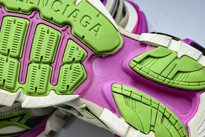 W2GN3-9199 BALENCIAGA TRACK.2 4.0 FOURTH GENERATION TRENDY RUNNING SHOES LIGHT GRAY/PURPLE