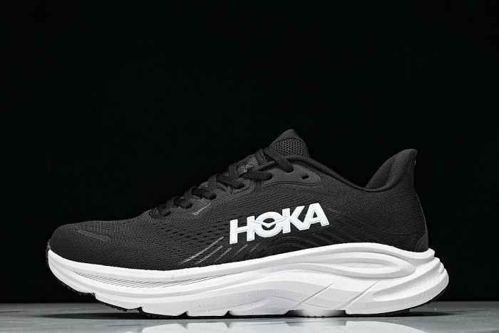 1176572-BWHT ONE ONE CLIFTON 11 KNITTED MESH RUNNING SHOES BLACK/WHITE/BLACK
