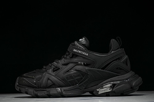 W2GN1-1000 BALENCIAGA TRACK.2 4.0 FOURTH GENERATION TRENDY RUNNING SHOES BLACK/INKINESS