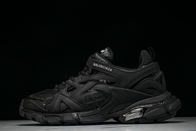 W2GN1-1000 BALENCIAGA TRACK.2 4.0 FOURTH GENERATION TRENDY RUNNING SHOES BLACK/INKINESS