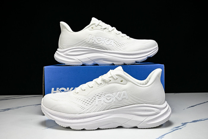 1176572 WWH ONE CLIFTON 11 LIGHTWEIGHT AND BREATHABLE MESH RUNNING SHOES WHITE/PURE WHITE