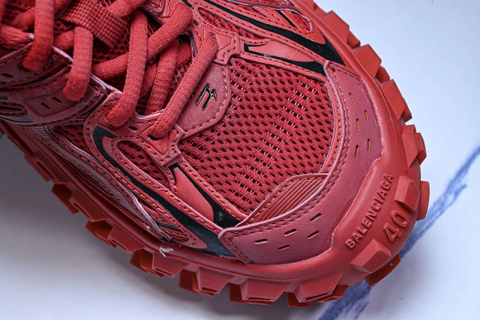 W2RAA-6010 DEFENDER RUBBER PLATFORM SNEAKERS RED/RED/RED