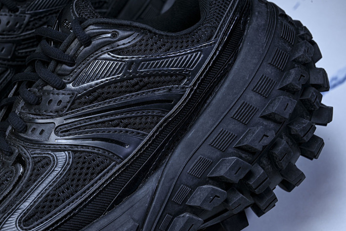 W2RA6-1000 DEFENDER RUBBER PLATFORM SNEAKERS BLACK/BLACK/BLACK