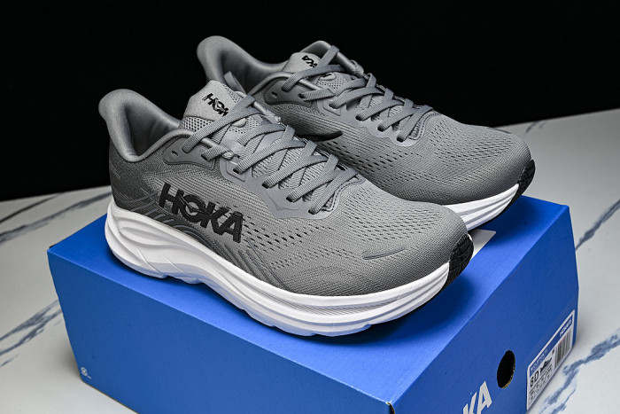 1176572-GCTC ONE ONE CLIFTON 11 KNITTED MESH RUNNING SHOES GREY/GREY/GREY