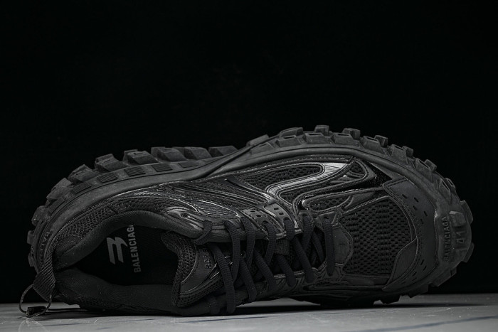 W2RA6-1000 DEFENDER RUBBER PLATFORM SNEAKERS BLACK/BLACK/BLACK