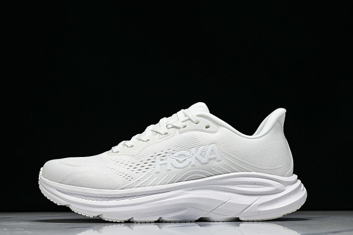 1176572 WWH ONE CLIFTON 11 LIGHTWEIGHT AND BREATHABLE MESH RUNNING SHOES WHITE/PURE WHITE