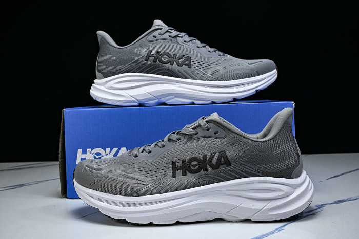 1176572-GCTC ONE ONE CLIFTON 11 KNITTED MESH RUNNING SHOES GREY/GREY/GREY