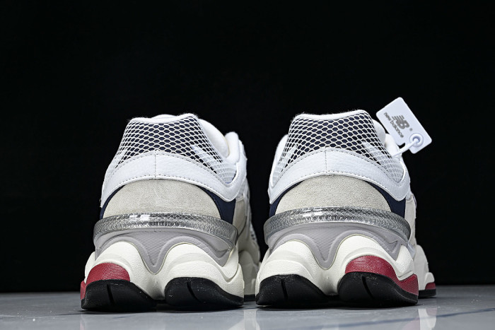 U90603MT RETRO CASUAL SPORTS RUNNING SHOES WHITE/GREY/BEIGE/BLACK/RED
