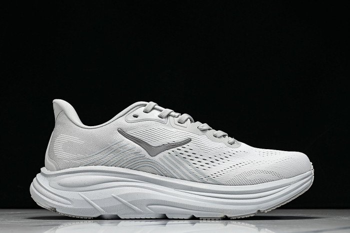 1176573-STMN ONE ONE CLIFTON 11 KNITTED MESH RUNNING SHOES WHITE/WHITE/WHITE