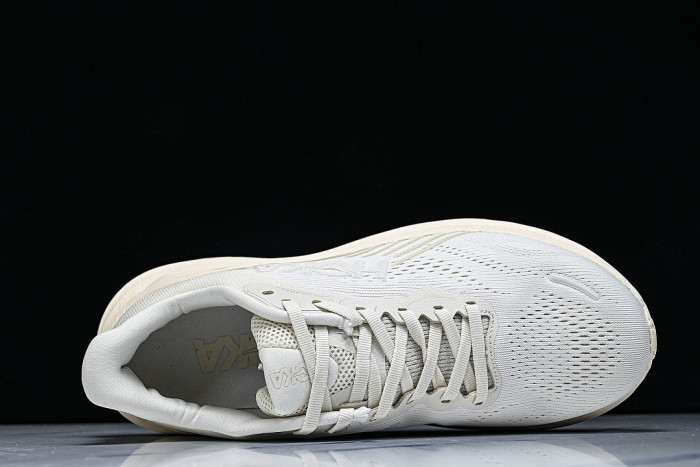 1176573-ALK ONE ONE CLIFTON 11 KNITTED MESH RUNNING SHOES WHITE/BEIGE/WHITE
