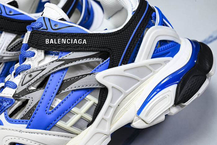 W3AE2-4191 BALENCIAGA TRACK.2 4.0 FOURTH GENERATION TRENDY RUNNING SHOES NAVY BLUE/WHITE/GREY