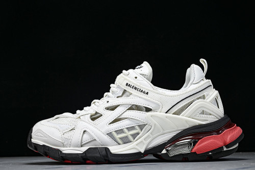 W2GN3-9610 BALENCIAGA TRACK.2 4.0 FOURTH GENERATION TRENDY RUNNING SHOES WHITE/OFF WHITE