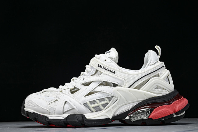 W2GN3-9610 BALENCIAGA TRACK.2 4.0 FOURTH GENERATION TRENDY RUNNING SHOES WHITE/OFF WHITE