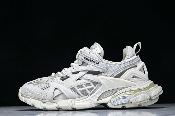 W2GN1-9000 BALENCIAGA TRACK.2 4.0 FOURTH GENERATION TRENDY RUNNING SHOES WHITE/OFF WHITE