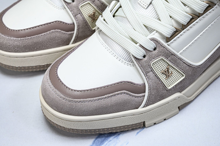 LOW-TOP CASUAL SPORTS SNEAKERS WHITE/PINK