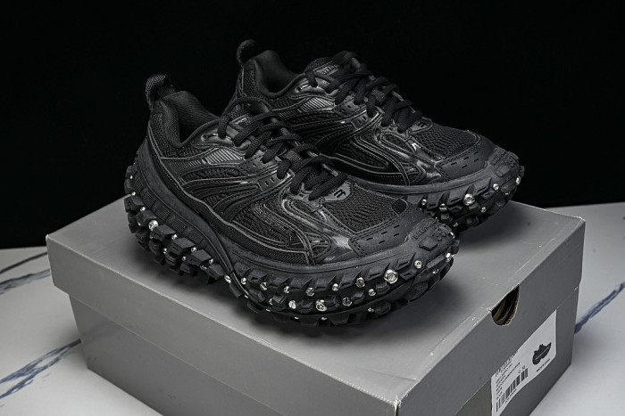 W2RAD-1081 DEFENDER RUBBER PLATFORM SNEAKERS BLACK/BLACK/BLACK