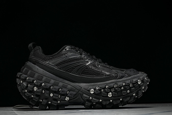 W2RAD-1081 DEFENDER RUBBER PLATFORM SNEAKERS BLACK/BLACK/BLACK