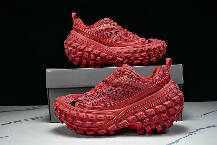 W2RAA-6010 DEFENDER RUBBER PLATFORM SNEAKERS RED/RED/RED