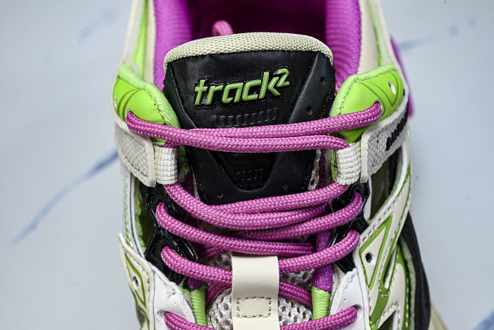 W2GN3-9199 BALENCIAGA TRACK.2 4.0 FOURTH GENERATION TRENDY RUNNING SHOES LIGHT GRAY/PURPLE