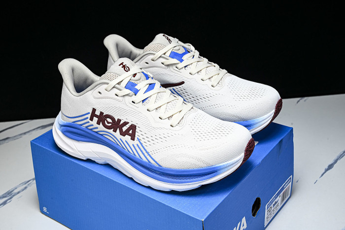 1176572-SCCG ONE ONE CLIFTON 11 KNITTED MESH RUNNING SHOES WHITE/BLUE