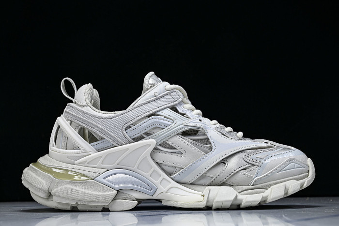 W2GN1-9000 BALENCIAGA TRACK.2 4.0 FOURTH GENERATION TRENDY RUNNING SHOES WHITE/OFF WHITE