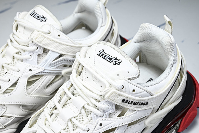 W2GN3-9610 BALENCIAGA TRACK.2 4.0 FOURTH GENERATION TRENDY RUNNING SHOES WHITE/OFF WHITE