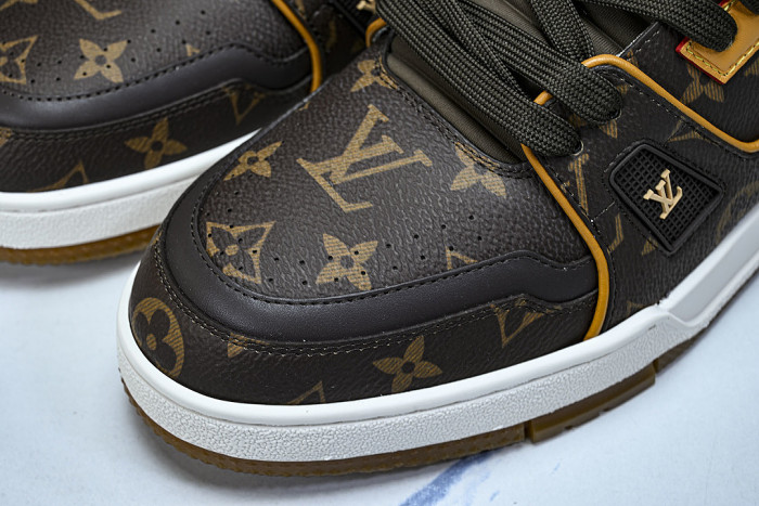 LOW-TOP CASUAL SPORTS SNEAKERS BROWN/BROWN/BROWN