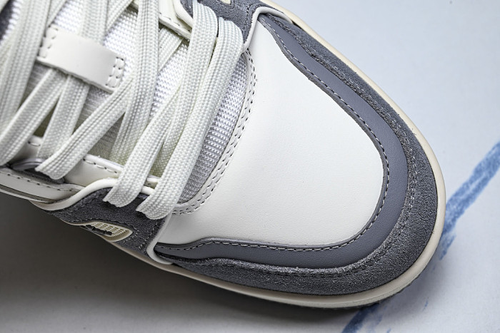 LOW-TOP CASUAL SPORTS SNEAKERS WHITE/GREY
