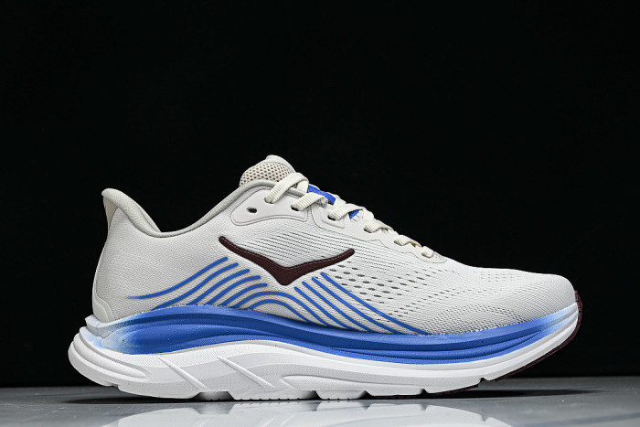 1176572-SCCG ONE ONE CLIFTON 11 KNITTED MESH RUNNING SHOES WHITE/BLUE