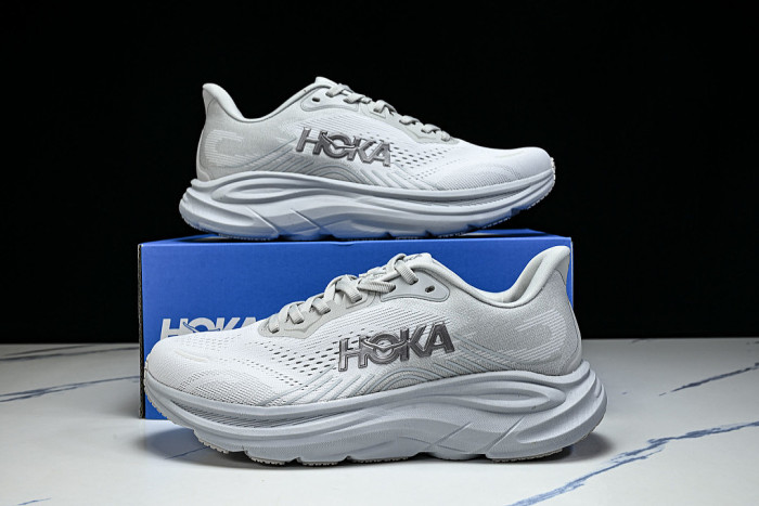 1176573-STMN ONE ONE CLIFTON 11 KNITTED MESH RUNNING SHOES WHITE/WHITE/WHITE