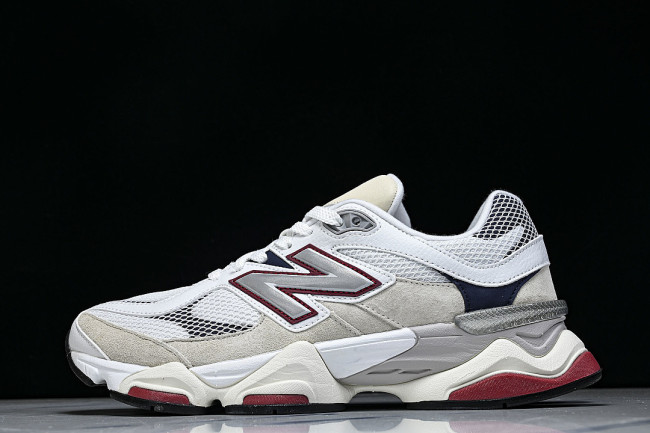U90603MT RETRO CASUAL SPORTS RUNNING SHOES WHITE/GREY/BEIGE/BLACK/RED