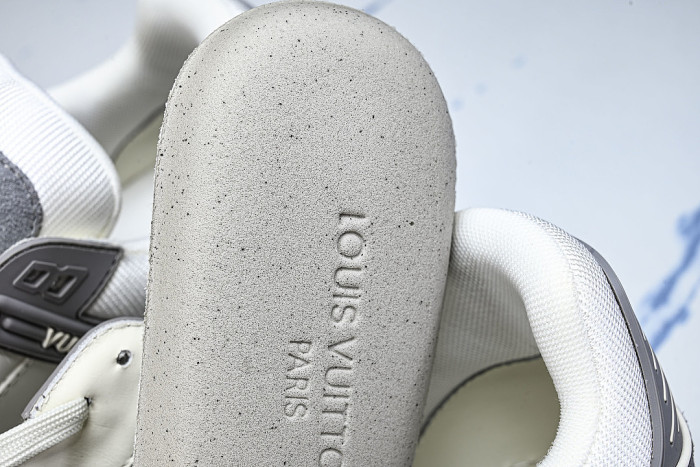 LOW-TOP CASUAL SPORTS SNEAKERS WHITE/GREY