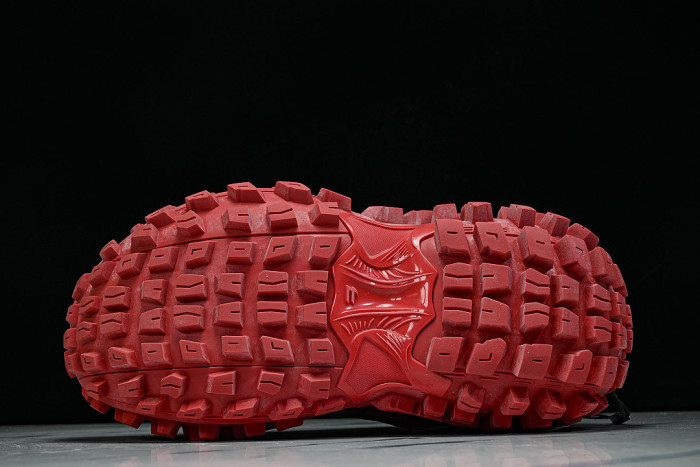 W2RAA-6010 DEFENDER RUBBER PLATFORM SNEAKERS RED/RED/RED